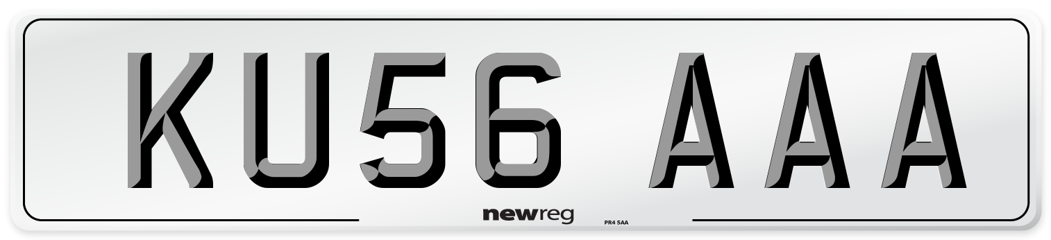 KU56 AAA Number Plate from New Reg